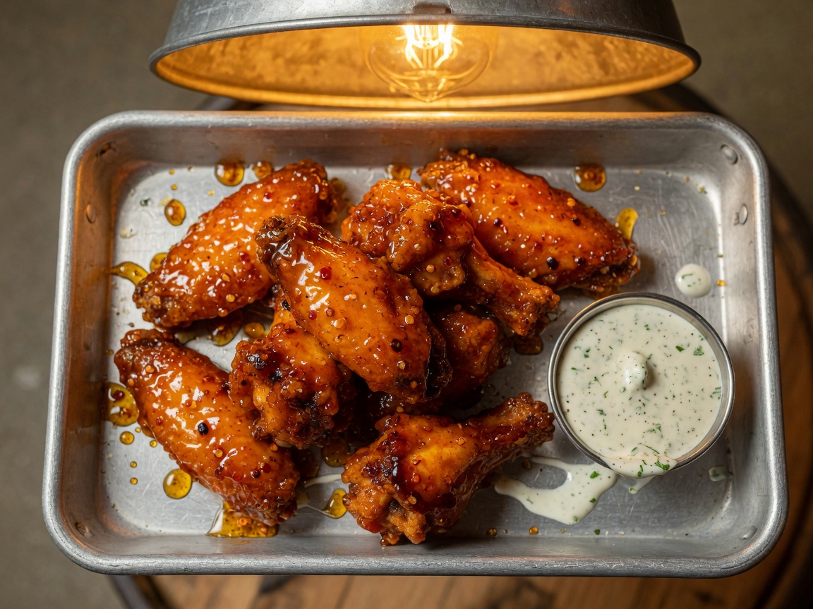 Hot honey wings