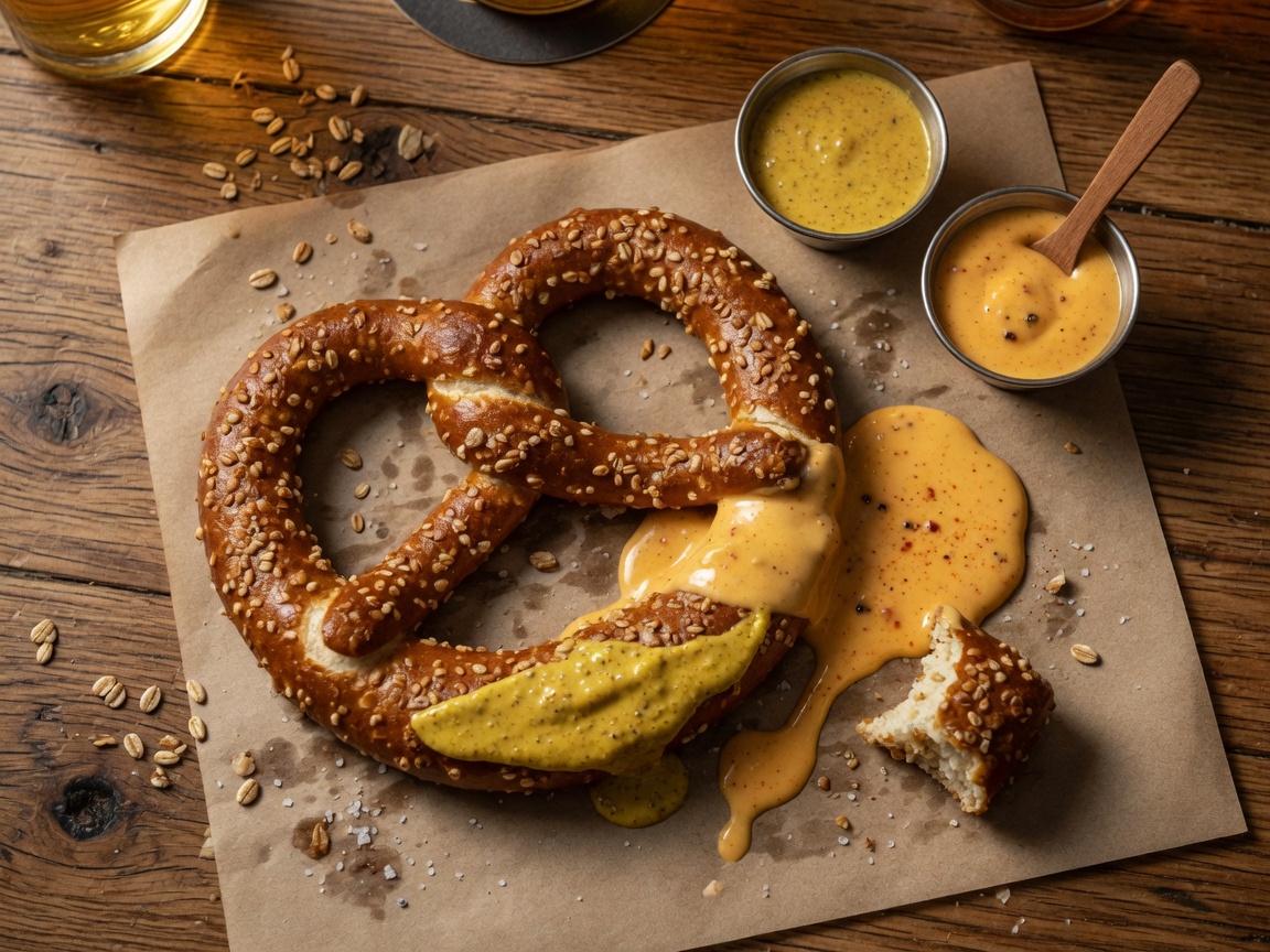 Spent-grain pretzel